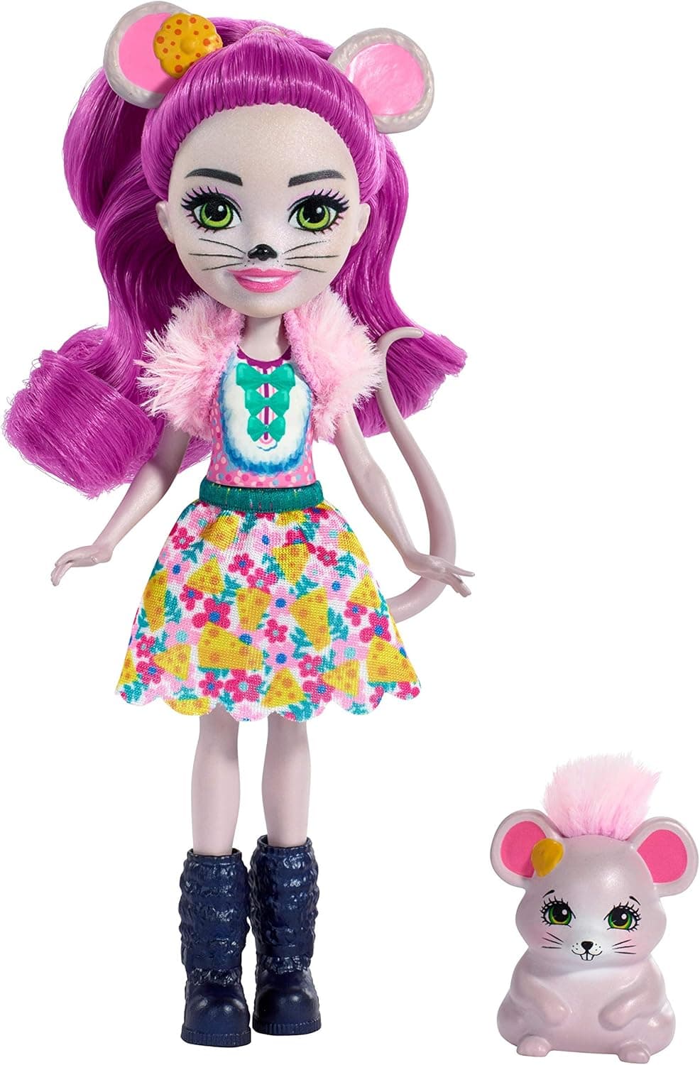 ENCHANTIMALS MAYLA MOUSE DOLL & FONDUE FIGURE