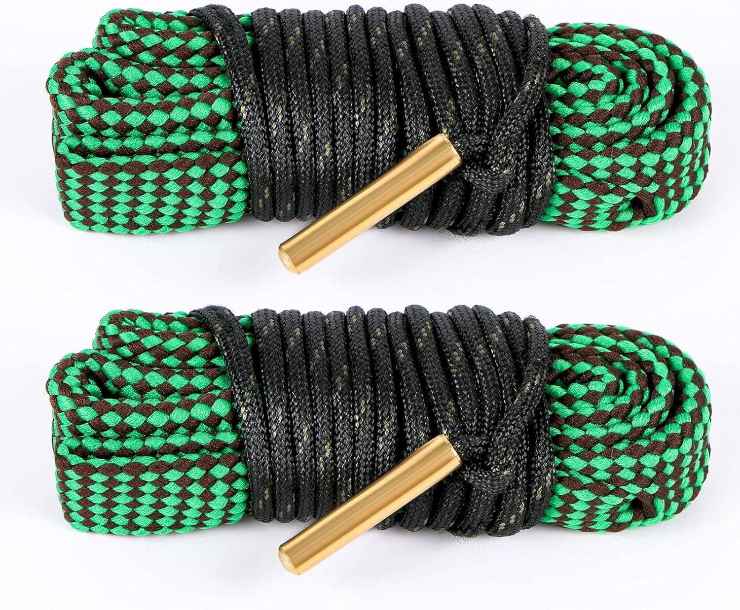 Gogoku 2Pack/3Pack Bore Rope Brush Gun Cleaner Cleaning Snakes, Barrel Snake for 5.56mm/.223/.22/9mm/Cal .380/12 GA/. 30 Cal/.308/.44 Cal. Rifle Shotgun Gun Cleaning(Choose Your Cal)