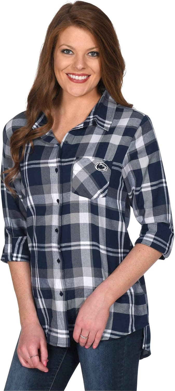 UG Apparel Women's Boyfriend Plaid-Black