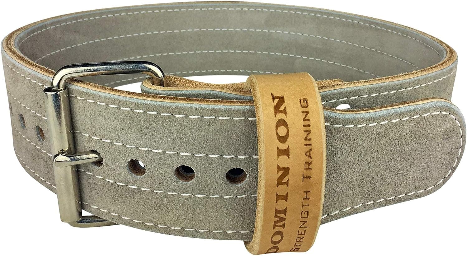 Leather Weight Lifting Belt 3 Inch 10 mm for Powerlifting, Weightlifting, Heavy Gym Training Workouts, for Men and Women - Single Prong Seamless Roller- Made in The USA