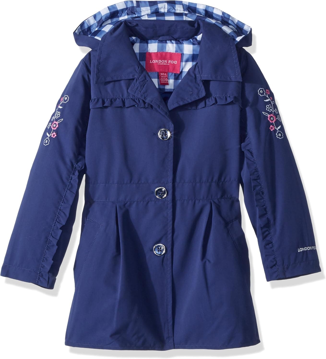 LONDON FOG Girls' Lightweight Trench Coat