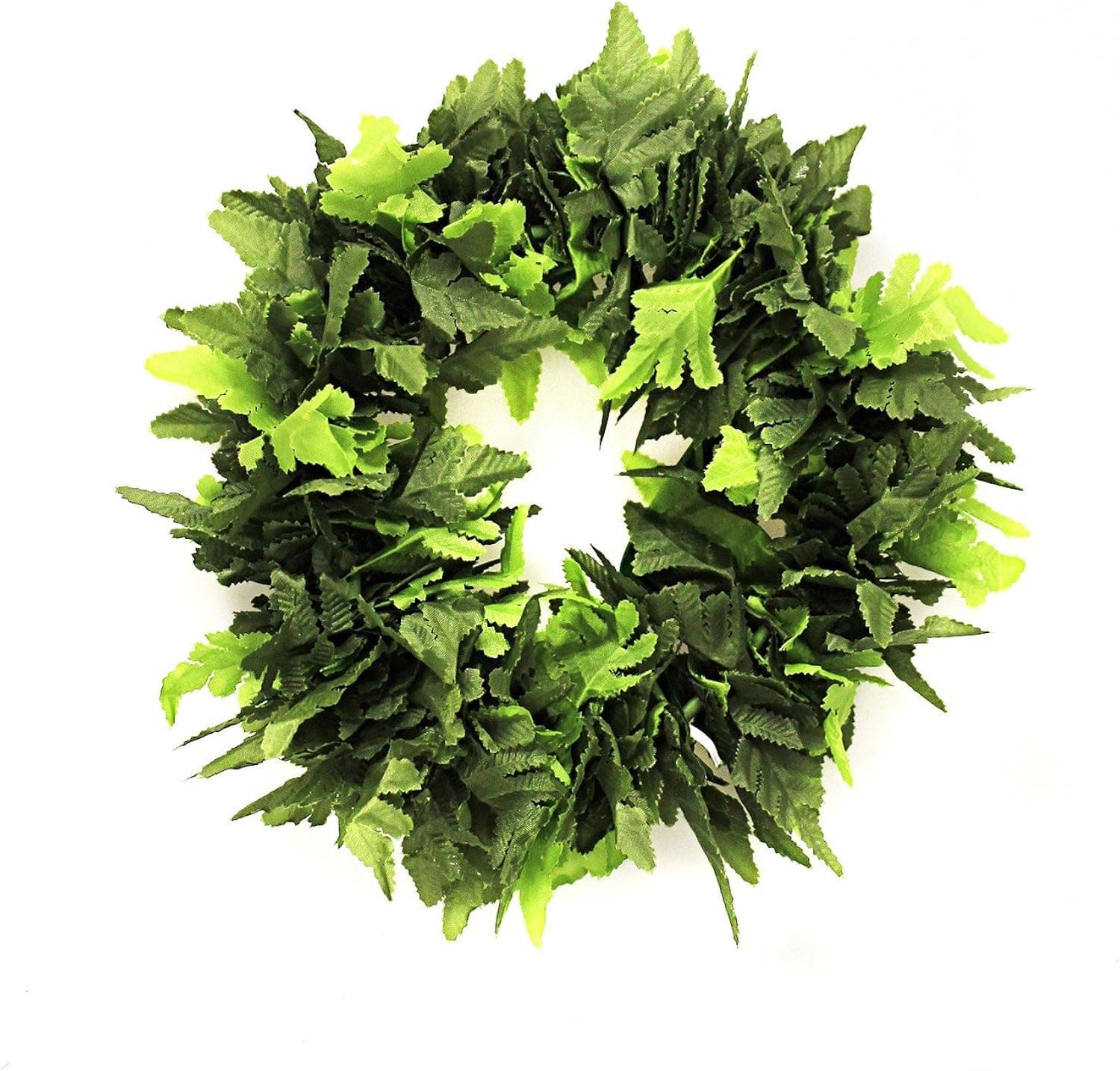 Hawaii Luau Party Hula Fern Artificial Fabric All Green Leaves Haku Head Band