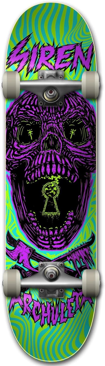 Siren Archuleta Key Skull Skateboard Deck