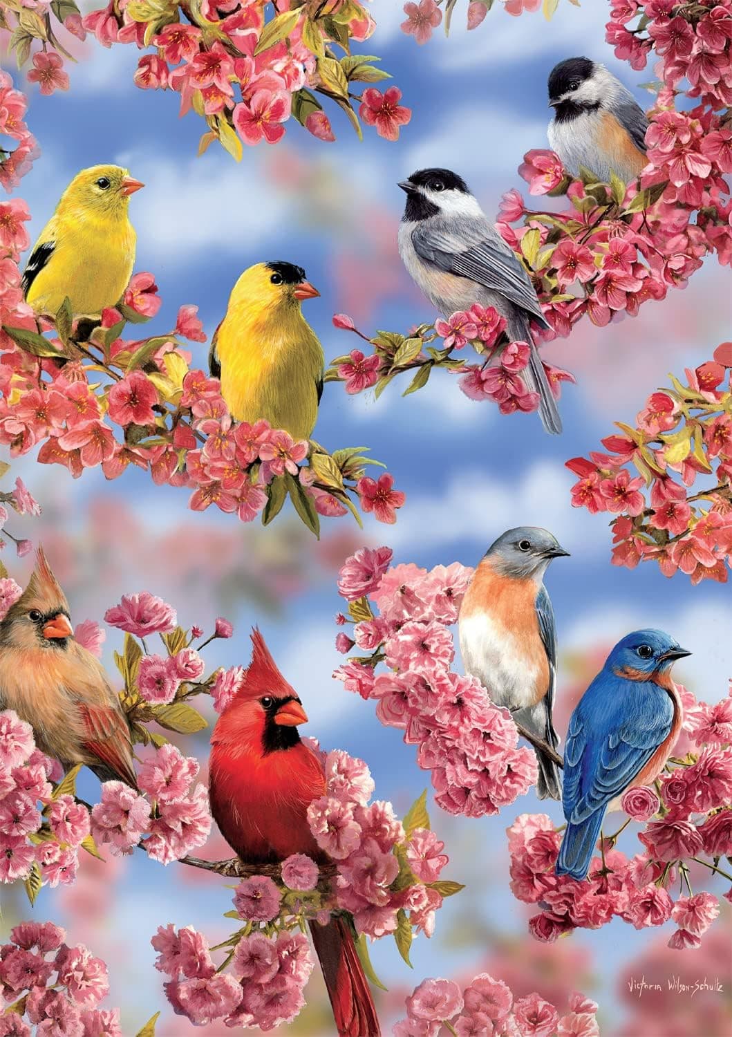 Buffalo Games - Blossoms and Birds - 300 Large Piece Jigsaw Puzzle