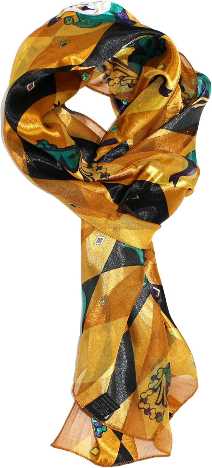 Modern Minute - Festive Patterns Silk Feel Holiday Scarf