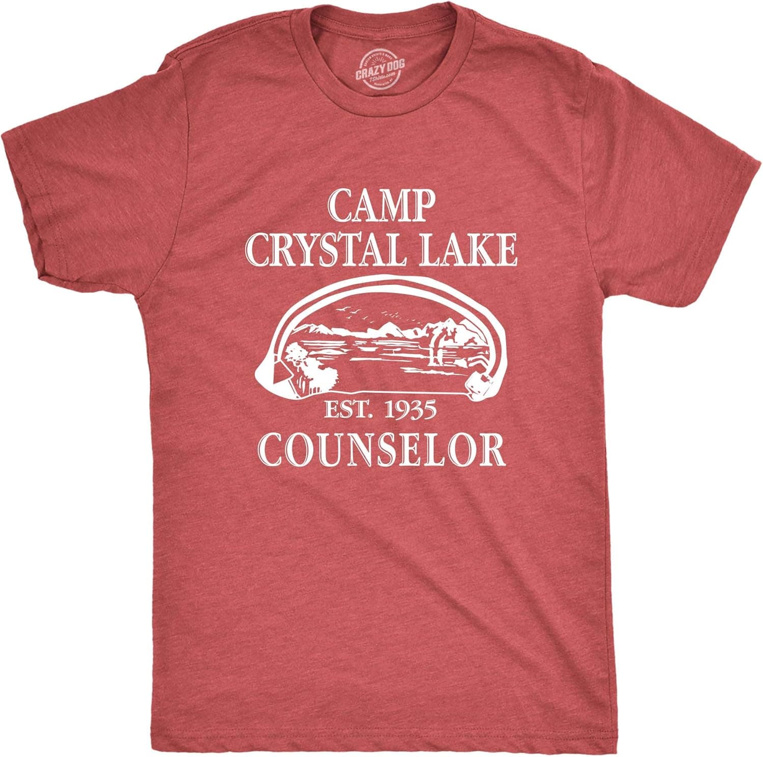 Mens Camp Crystal Lake T Shirt Funny Graphic Camping Vintage Adult Novelty Tees