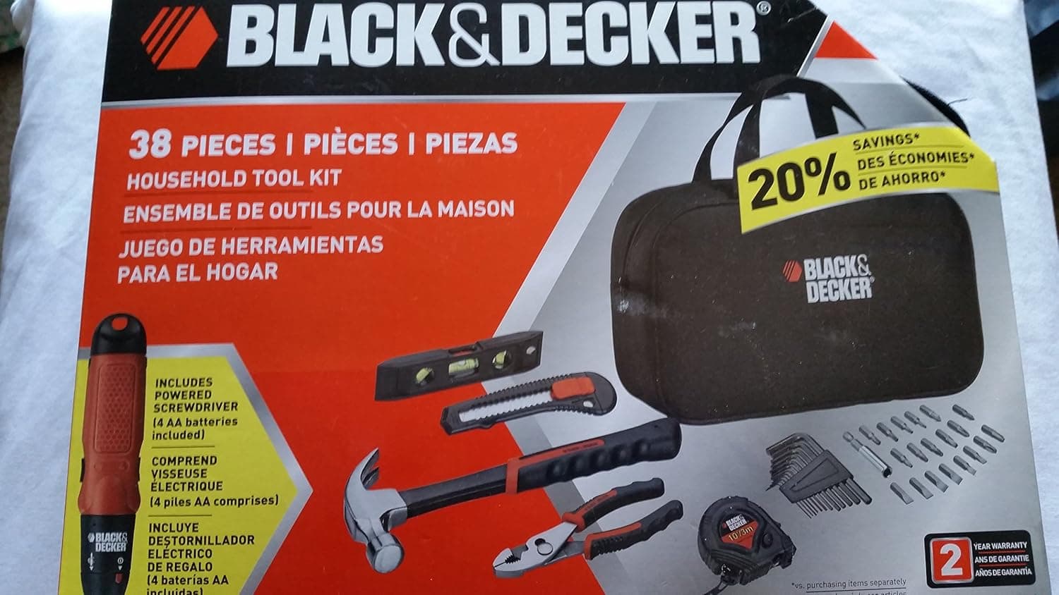 Black & Decker 51-904 38-Piece Home Project Kit