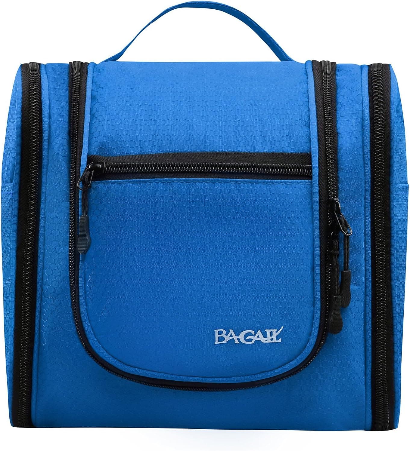 Bagail Toiletry Bag Men & Women For Makeup, Cosmetic, Shaving, Travel Accessories, Personal Items -Hotel, Car, Home, Bathroom, Airplane Hanging Toiletries Kit Makeup Organizer Blue