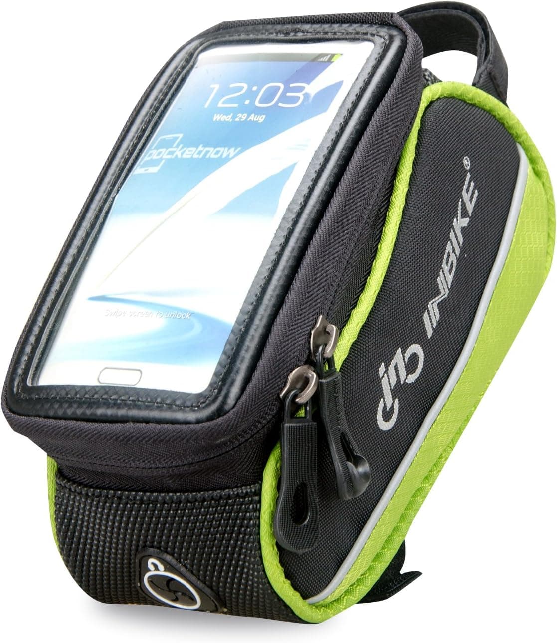 INBIKE Bike Phone Bag, Waterproof Top Tube Bicycle Bag Touch Screen Fits 5.7"