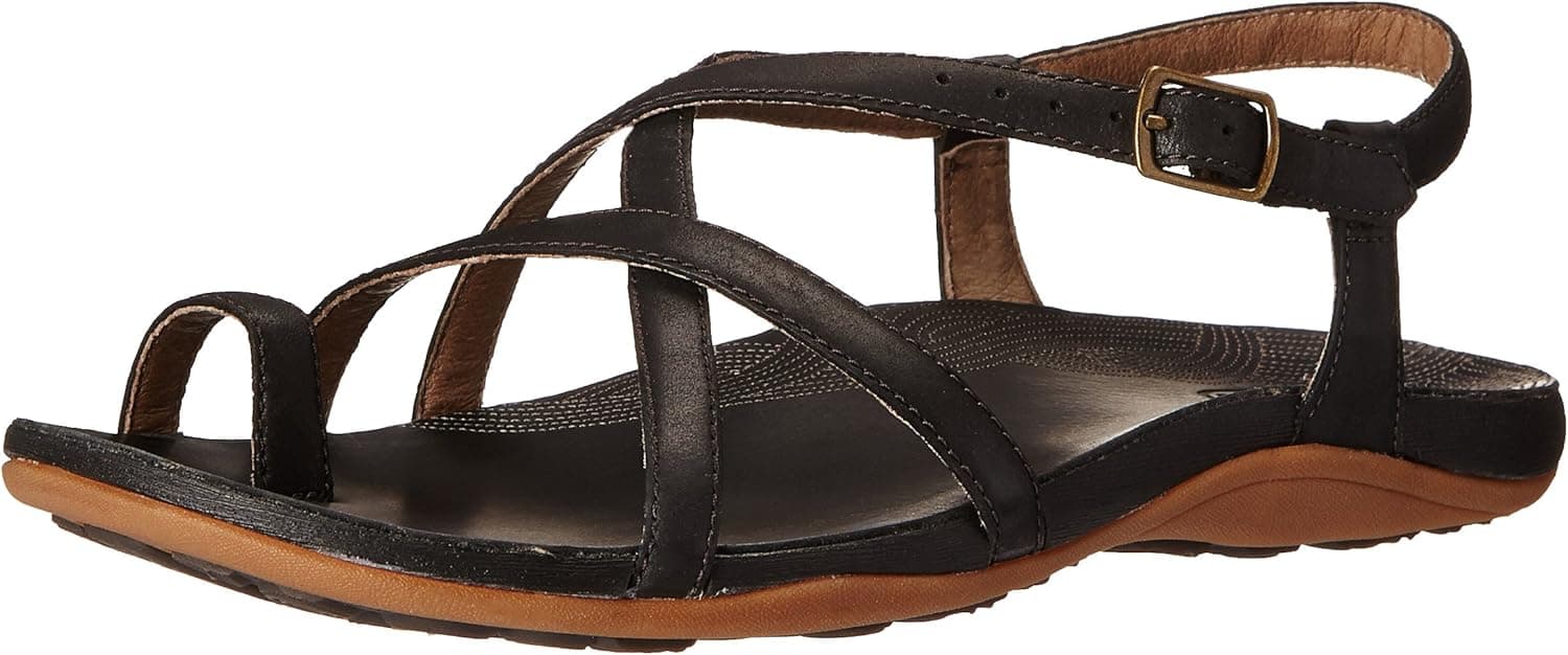 Chaco Women's Dorra Sandal, Black, 8 M US
