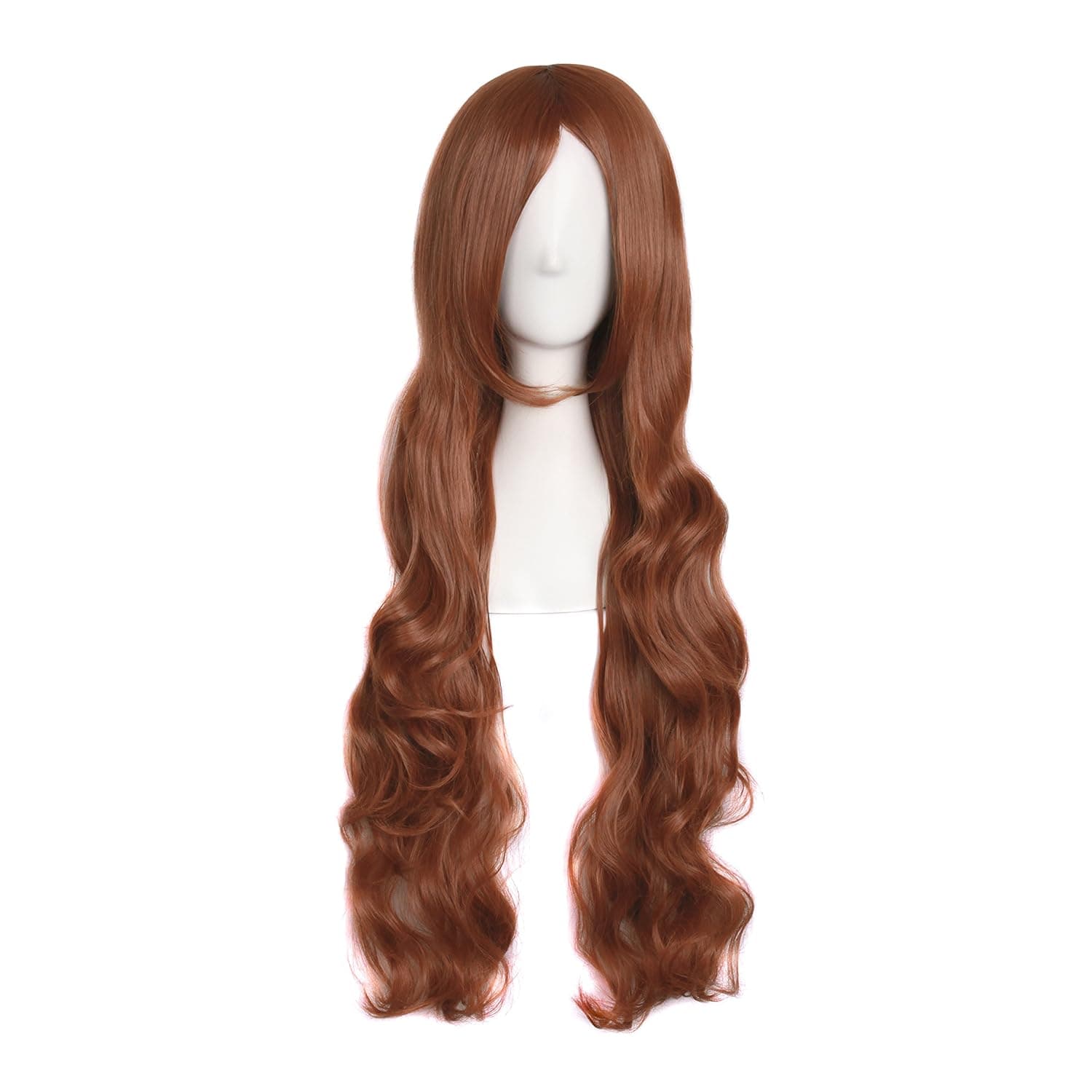 MapofBeauty 32" 80cm Long Hair Spiral Curly Cosplay Costume Wig (Brown Camel)