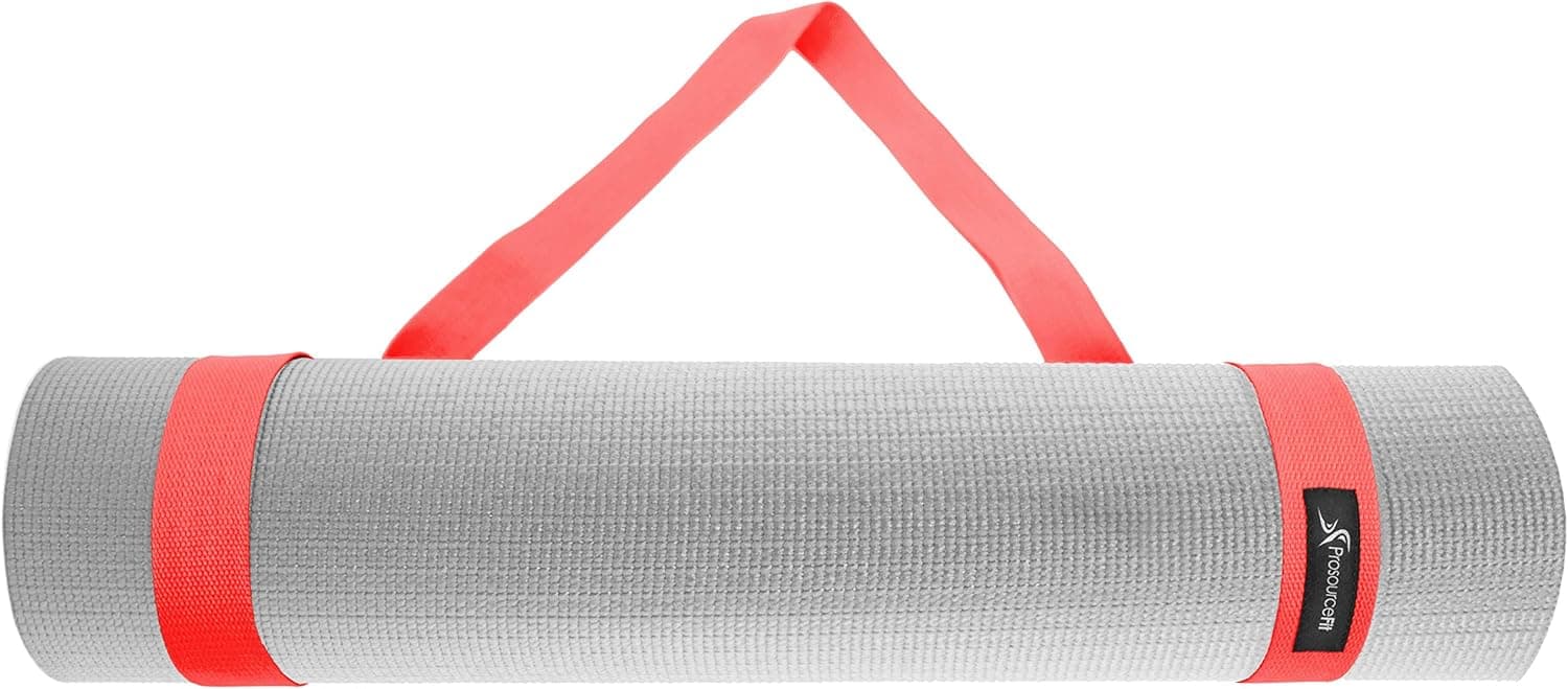 ProsourceFit Yoga Mat Carrying Sling, Easy Adjustable Carry Strap 152cm Long Cotton