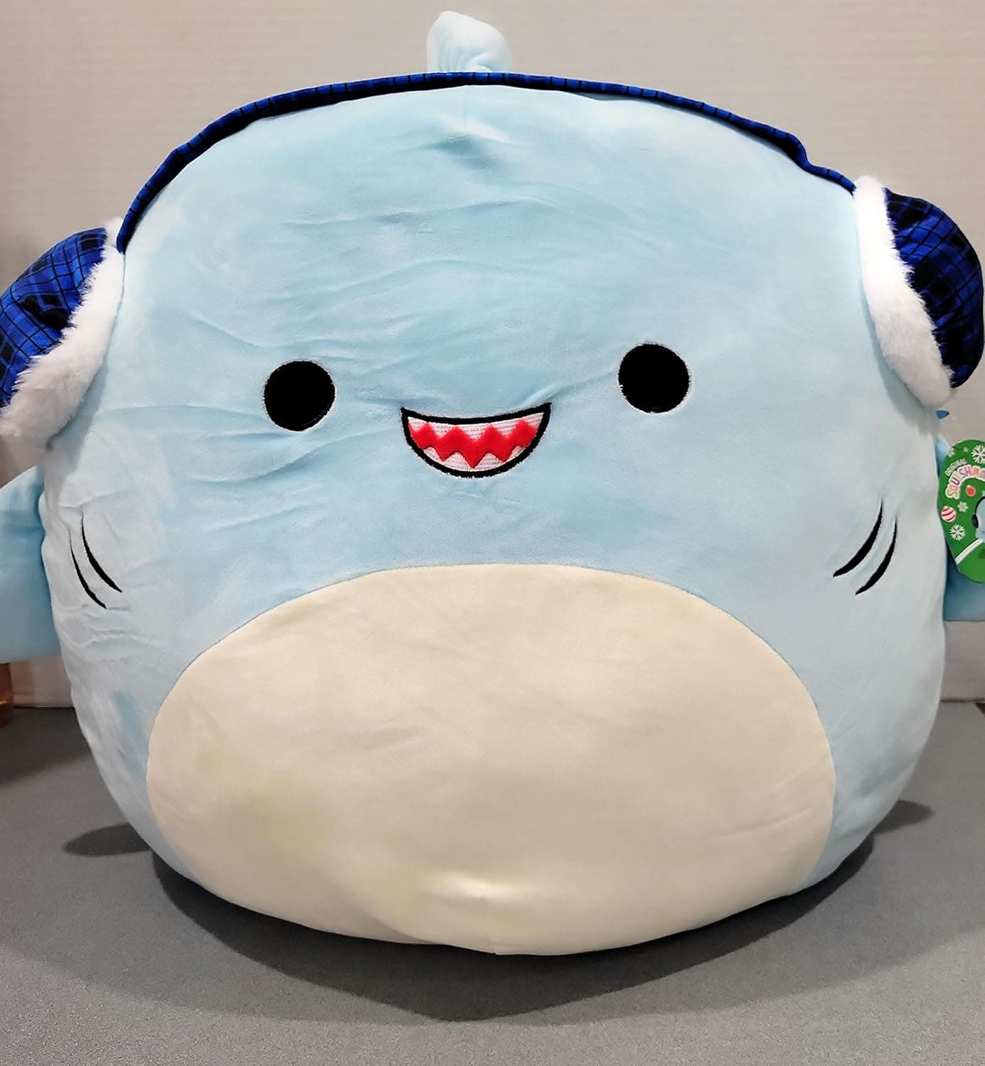 Squishmallows Official Kellytoy Plush 20" Squishmallow Plush | Sharon The Shark– Christmas, Holiday, Winter Ultrasoft Stuffed Animal Toy Soft Squishy Plush Toy