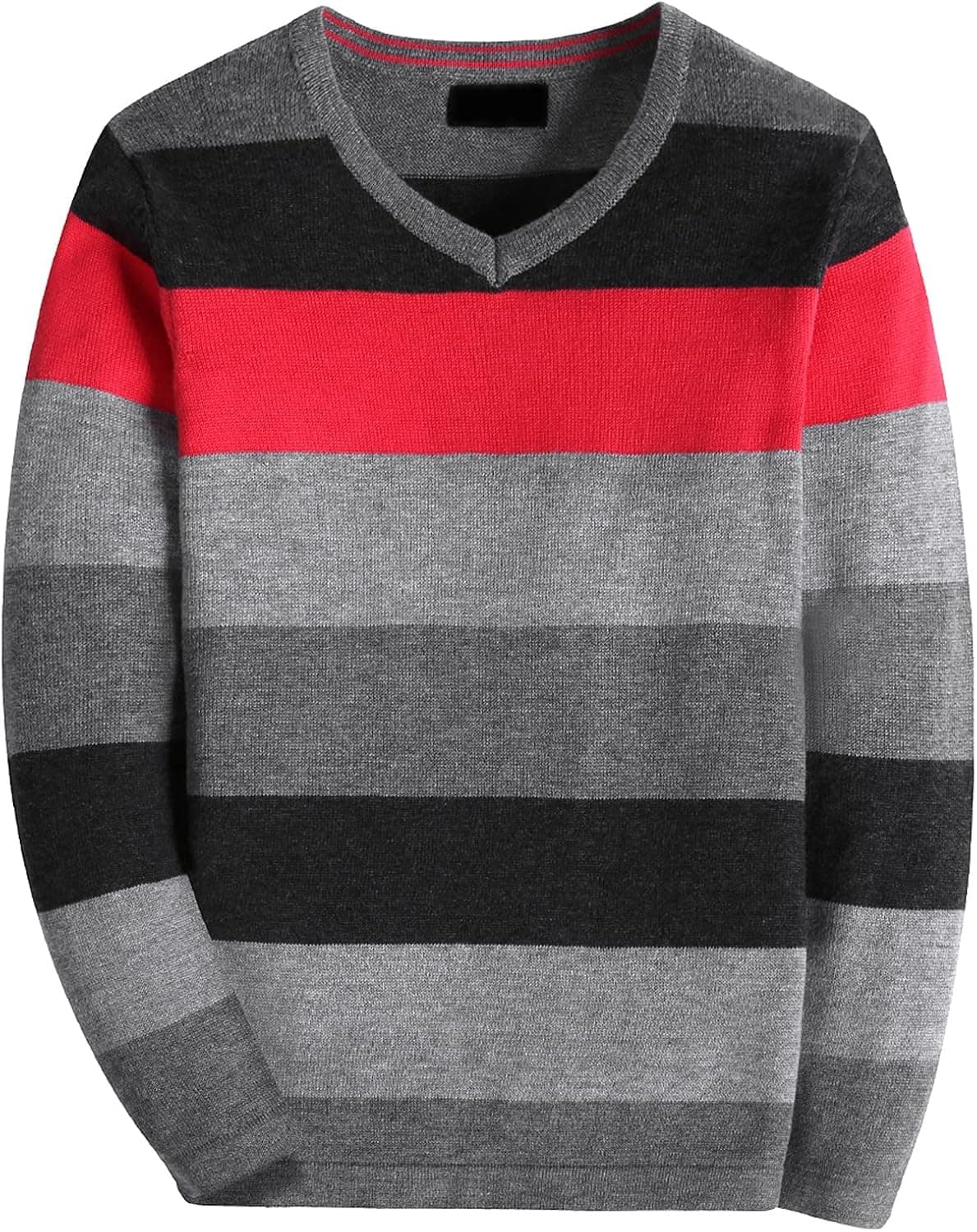 BASADINA Boys' Long Sleeve Sweater Pullover 100% Cotton Multicolor Stripe Sweaters