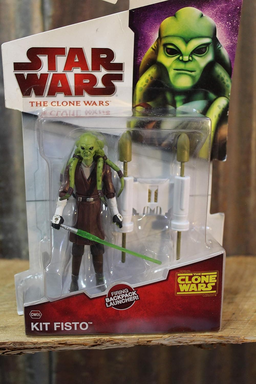 Star Wars 2009 Clone Wars Animated Action Figure Kit Fisto