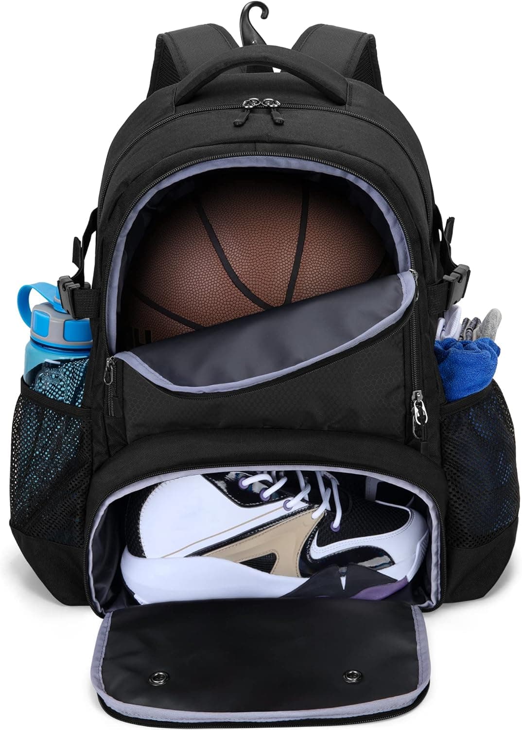 DSLEAF Basketball Bag, Soccer Backpack with Ball Compartment & Shoe Compartment for Basketball, Soccer, Volleyball Sports…