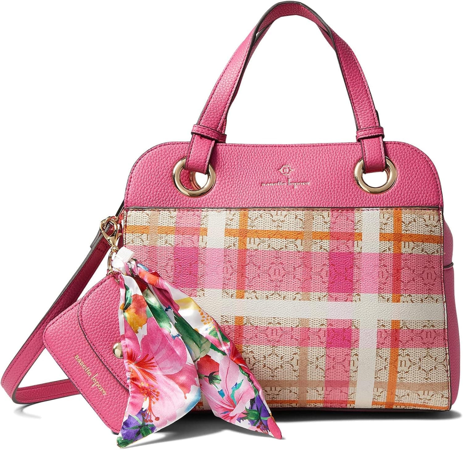 Nanette Lepore Holli Convertible Grommet Satchel w/Gift