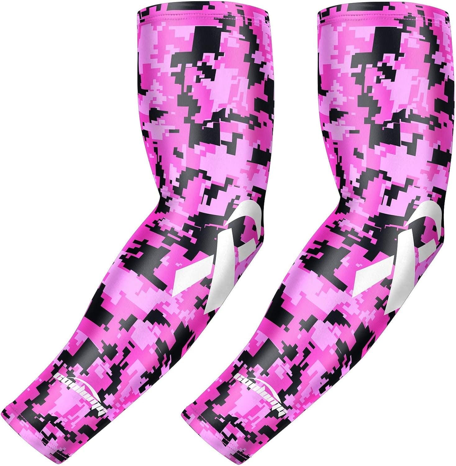COOLOMG Compression Arm Sleeves Youth Kids Adult for Baseball Football Basketball 1 Pair