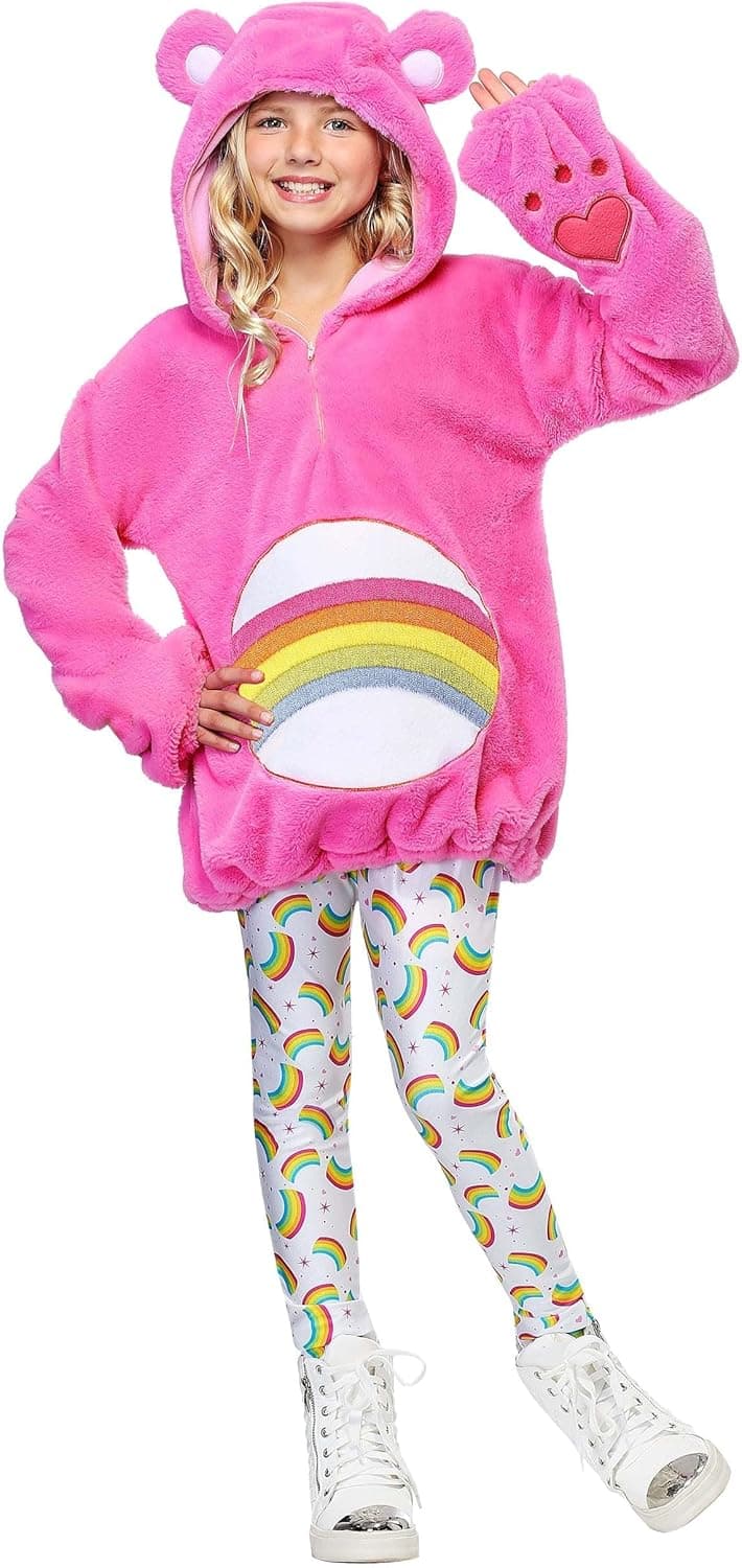 Care Bears Deluxe Cheer Bear Tween Hoodie Costume