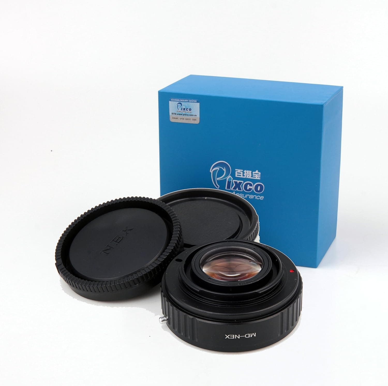 Pixco Pro Focusing Infinity Focal Reducer Speed Booster Lens Adapter with Optical Glass for Minolta MD Lens to Sony E Mount NEX-5C NEX-5N NEX-5R NEX-6 NEX-7 NEX-F3 VG10