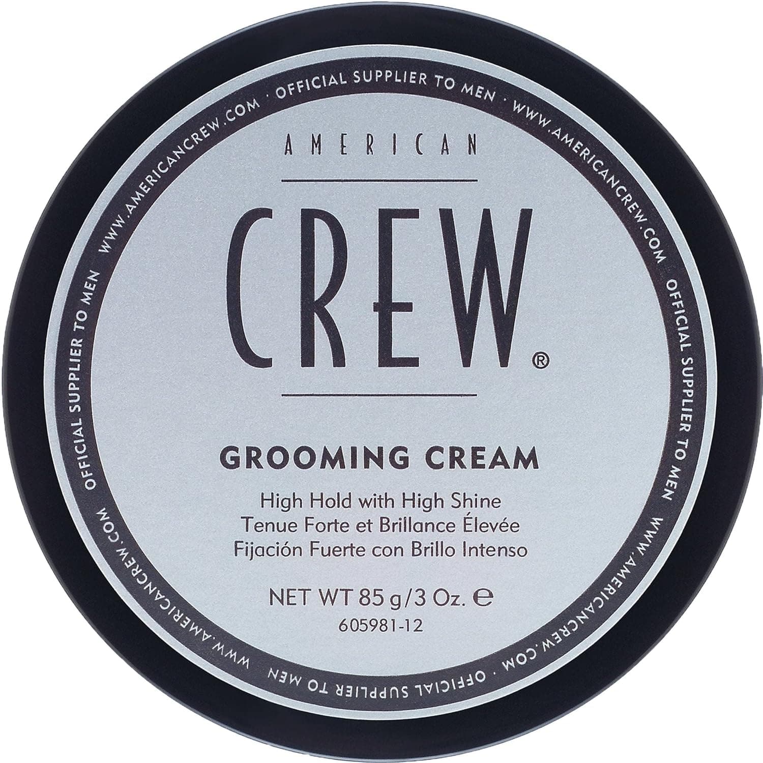 Men's Grooming Cream by American Crew (OLD VERSION), Like Hair Gel with High Hold with High Shine, 3 Oz (Pack of 1)
