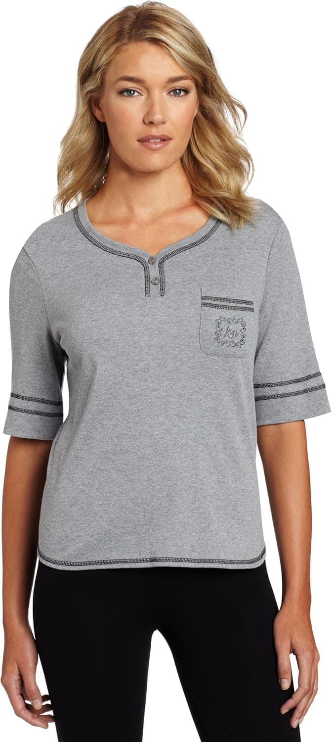 Karen Neuburger Women's Basic Henley top