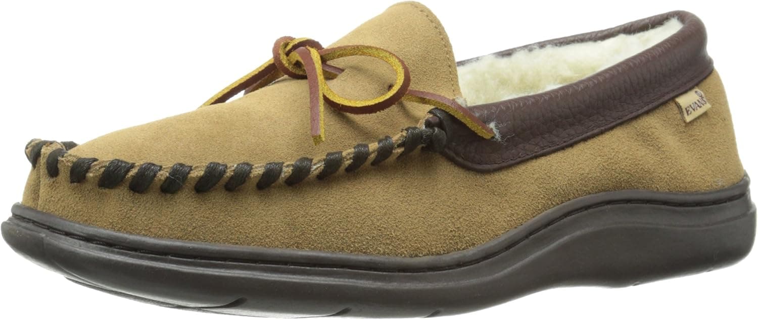 L.B. Evans Men's Atlin Boa Slip-On Loafer Slipper
