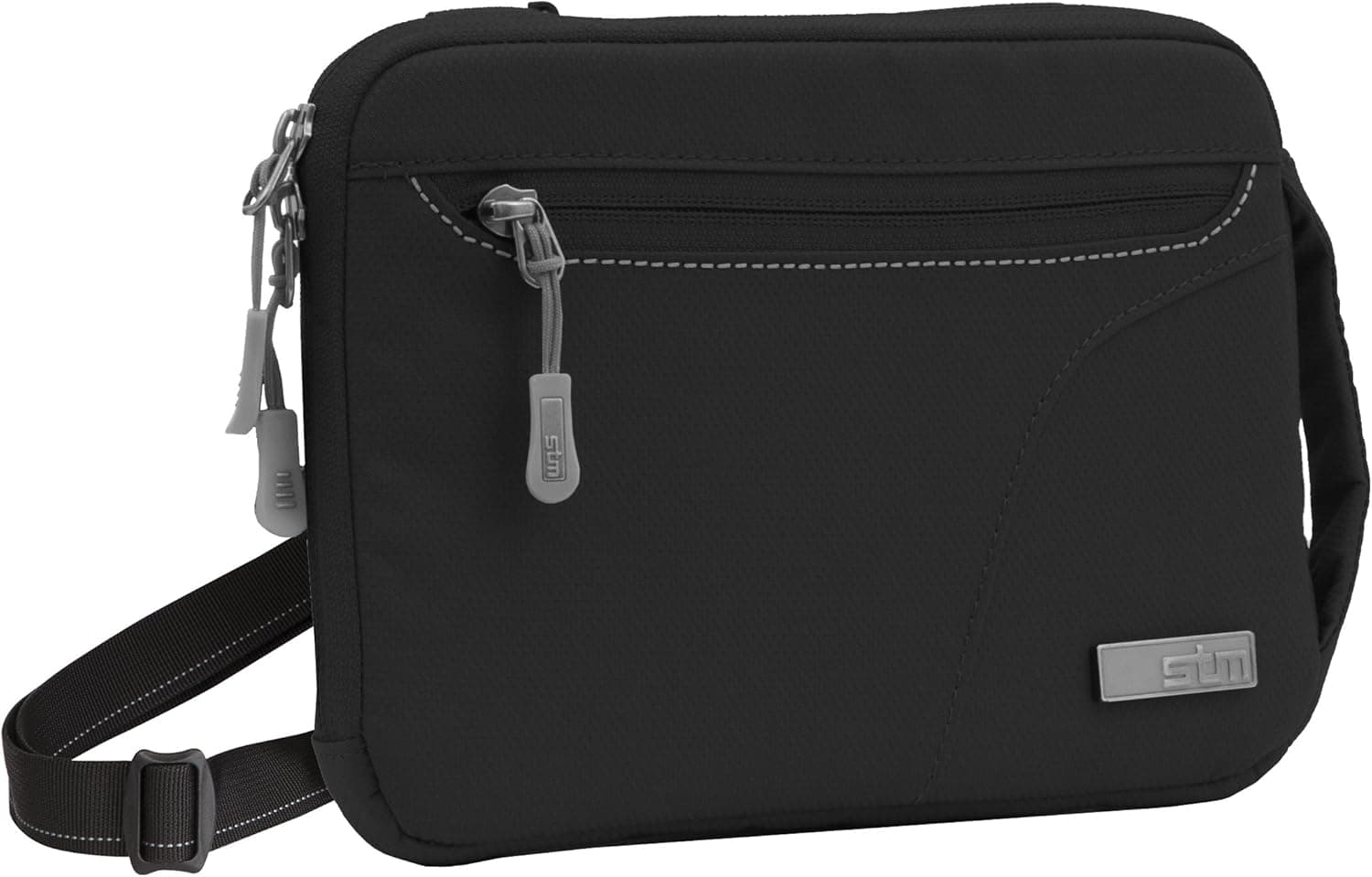STM Blazer Padded Sleeve with Removable Carry Strap for iPad/Tablet - Black