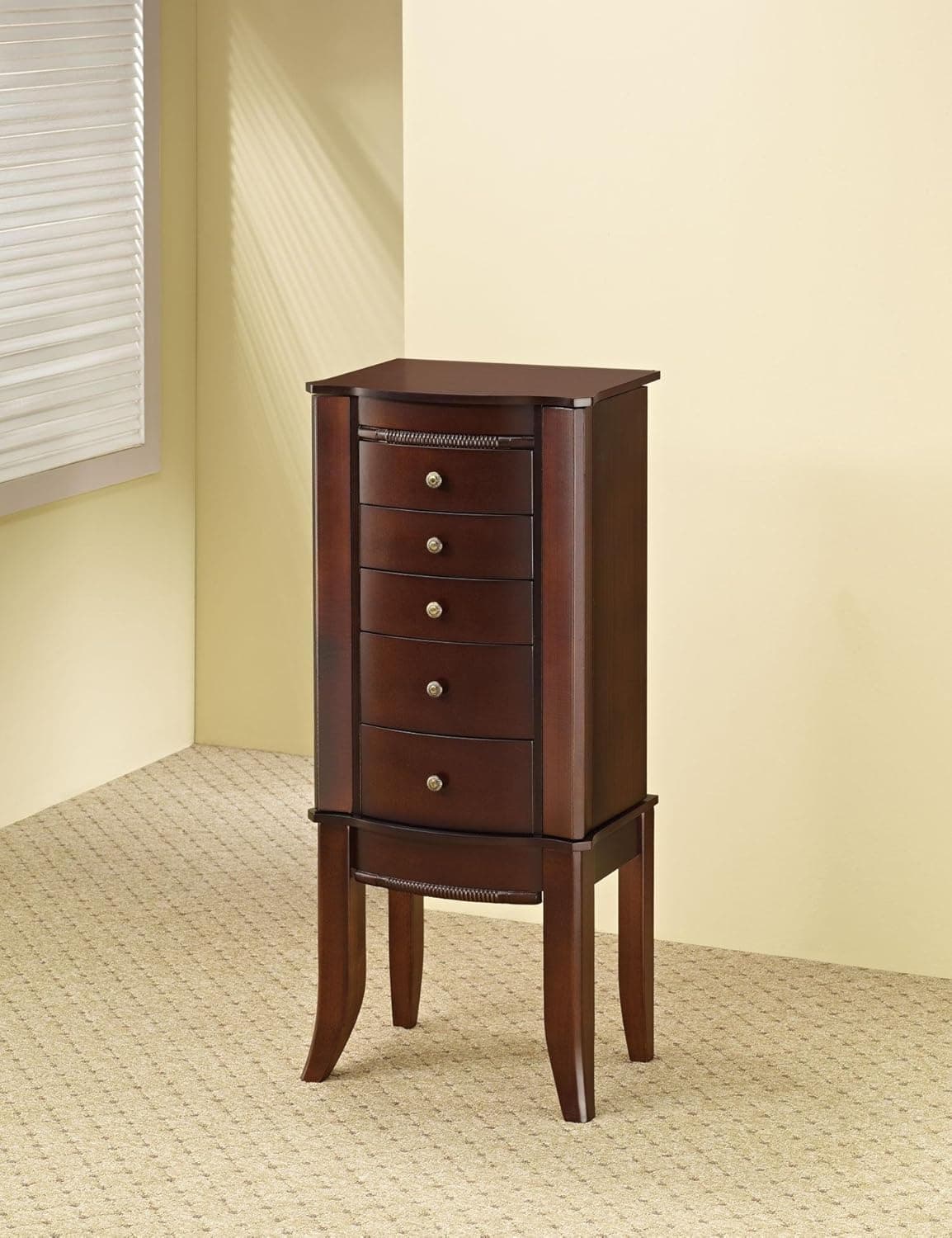 Coaster Jewelry Armoire, Cherry