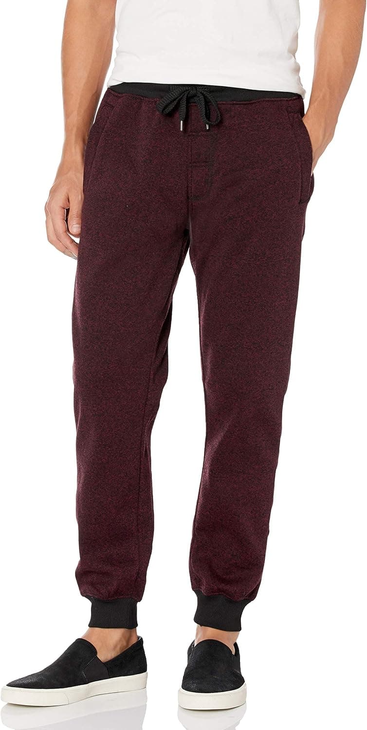 Southpole Men's Jogger Pants Basic Fleece Solid Clean in Marled Colors