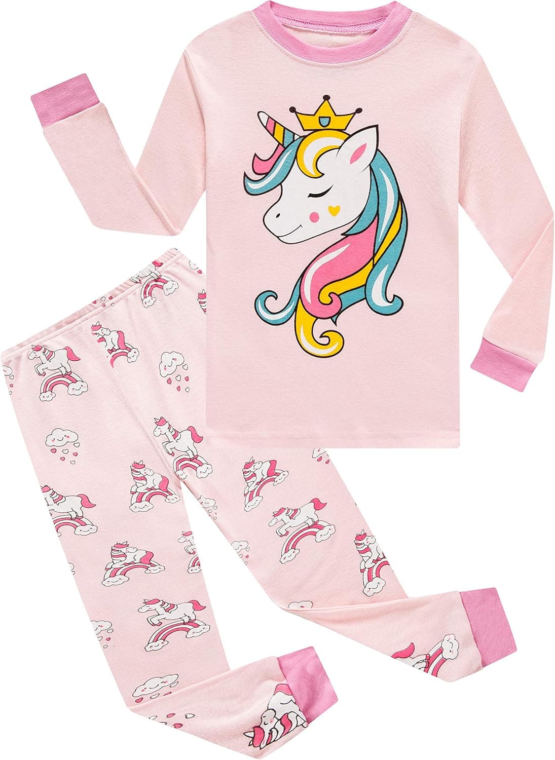 Family Feeling Little Boys Girls Child Pajamas Sets 100% Cotton Toddler Pjs