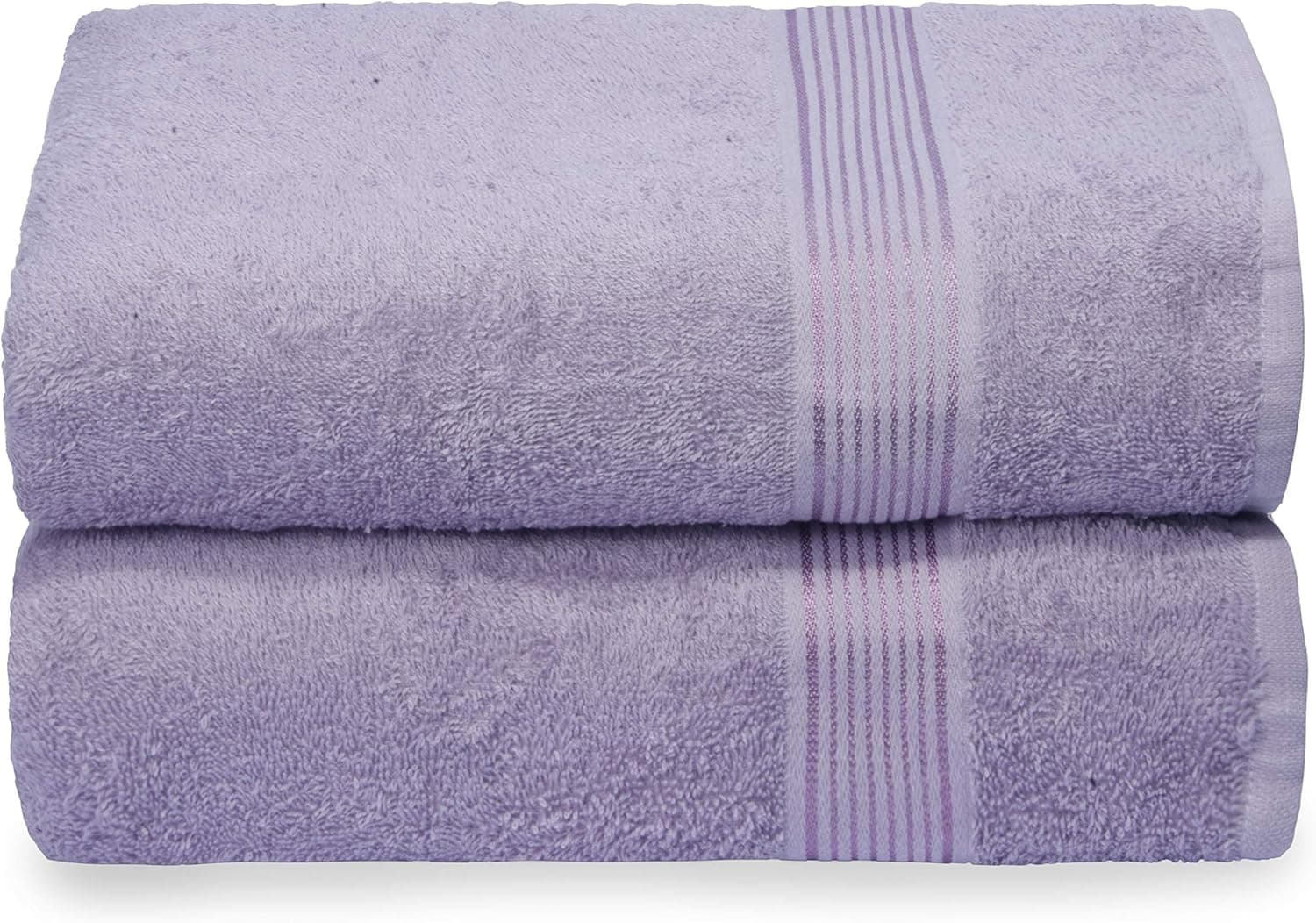 Belizzi Home Cotton 2 Pack Oversized Bath Towel Set 28x55 inches, Large Bath Towels, Ultra Absorbant Compact Quickdry & Lightweight Towel, Ideal for Gym Travel Camp Pool - Dark Purple