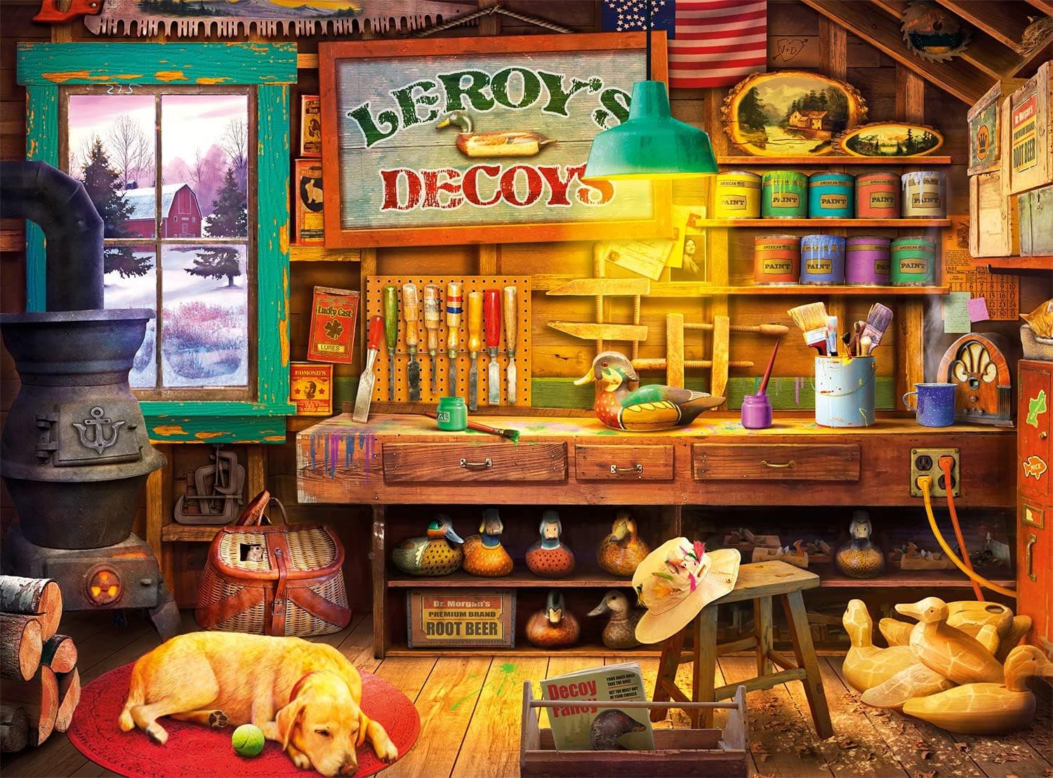 Buffalo Games - Leroy's Decoys - 1000 Piece Jigsaw Puzzle