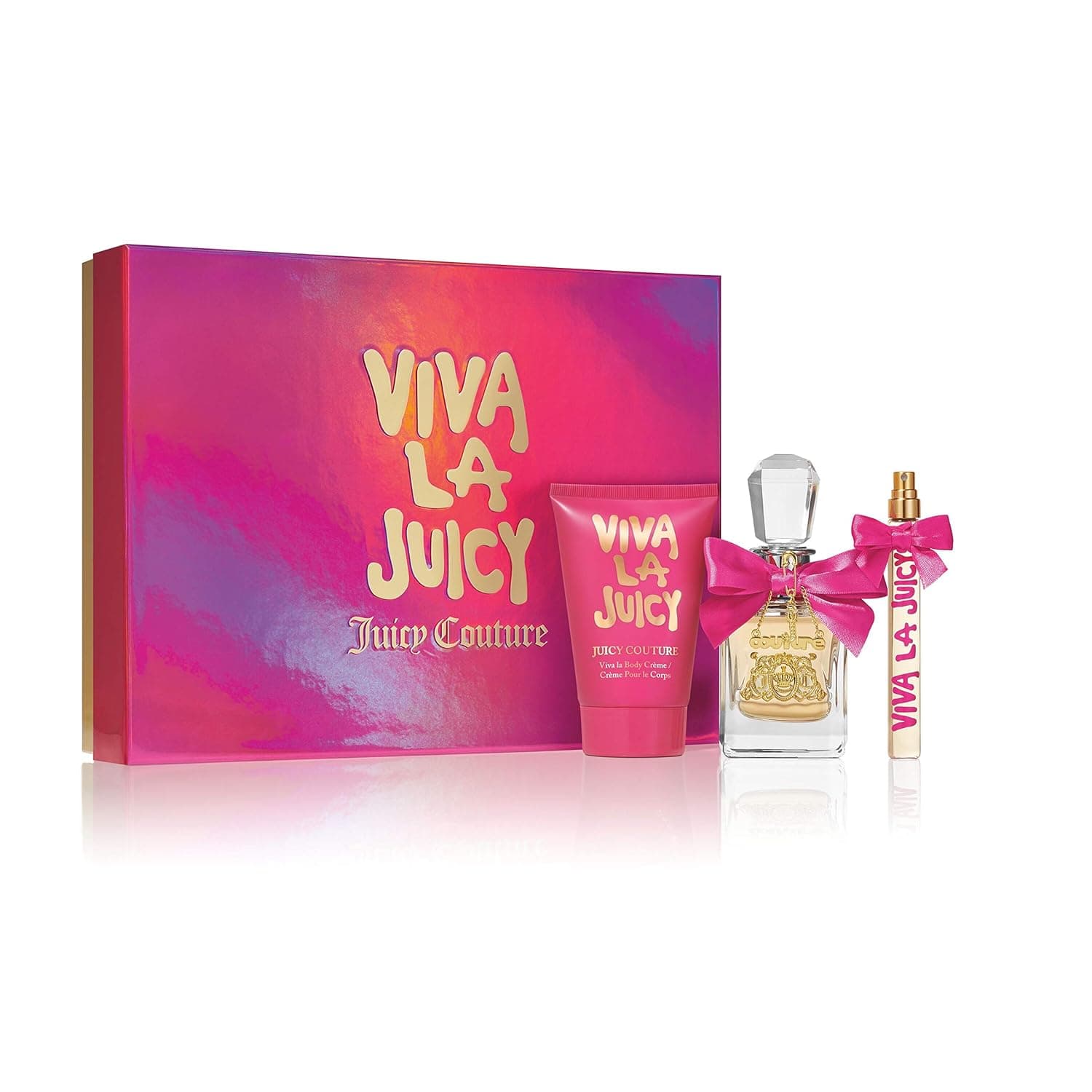Women's Perfume by Juicy Couture, Perfect for Mothers Day Gifts, Viva La Juicy Eau de Parfum Spray 1.7 oz, 3 Piece Womens Perfume Gift Set, 1.7 oz.