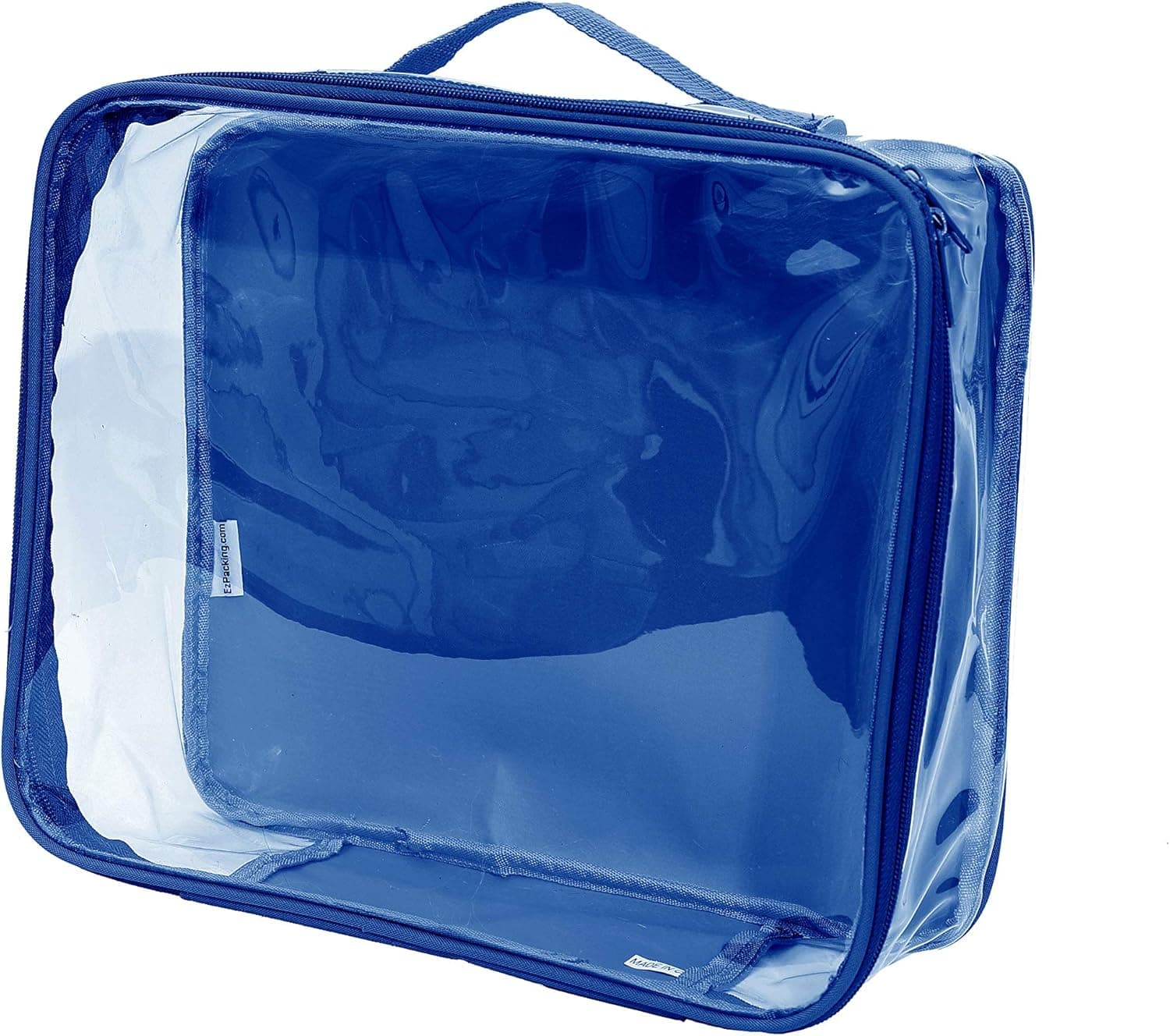 Medium Clear Travel Packing Cube/See-Through Clothes Organizer for Suitcase