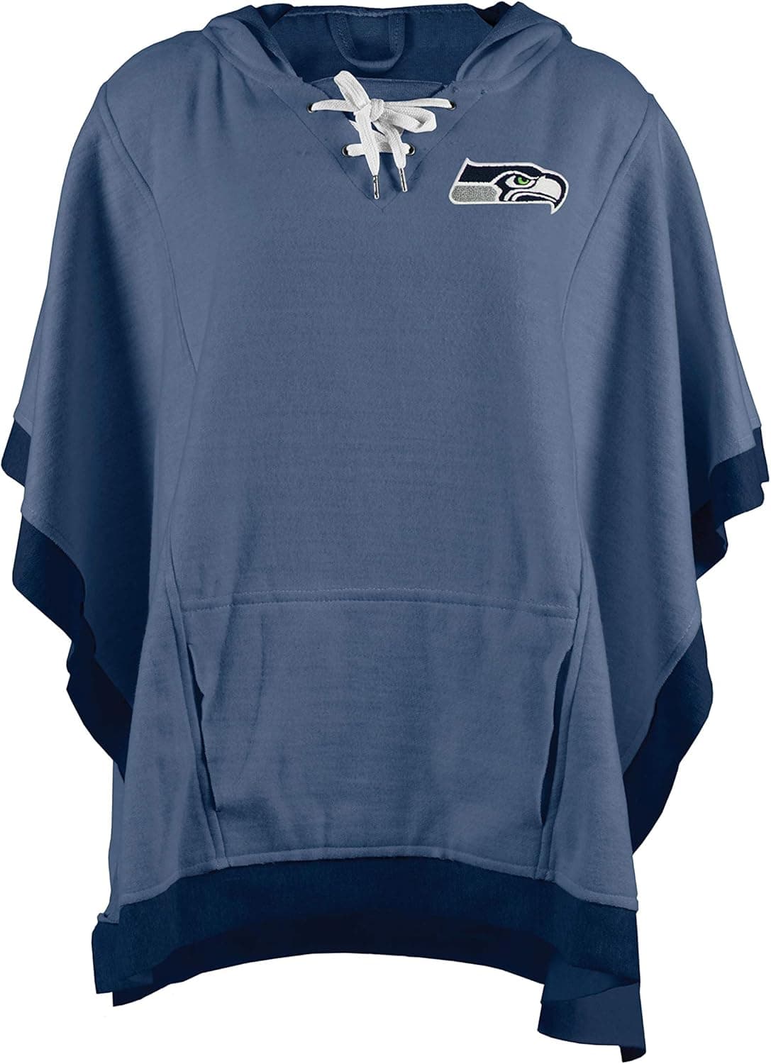 Littlearth womens NFL Seattle Seahawks Heather Hoodie Poncho, Grey, One Size