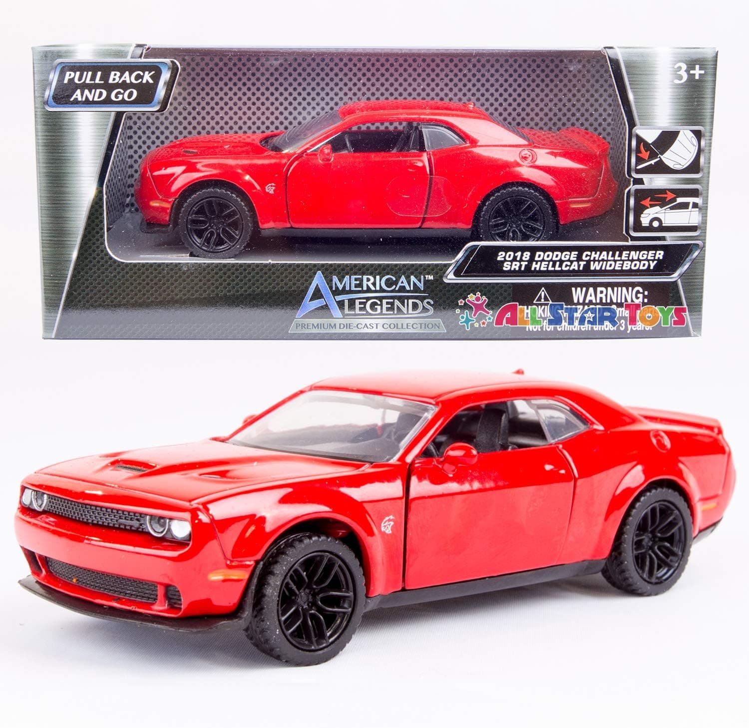 American Legends ( RED 2018 Dodge Challenger Hellcat Widebody