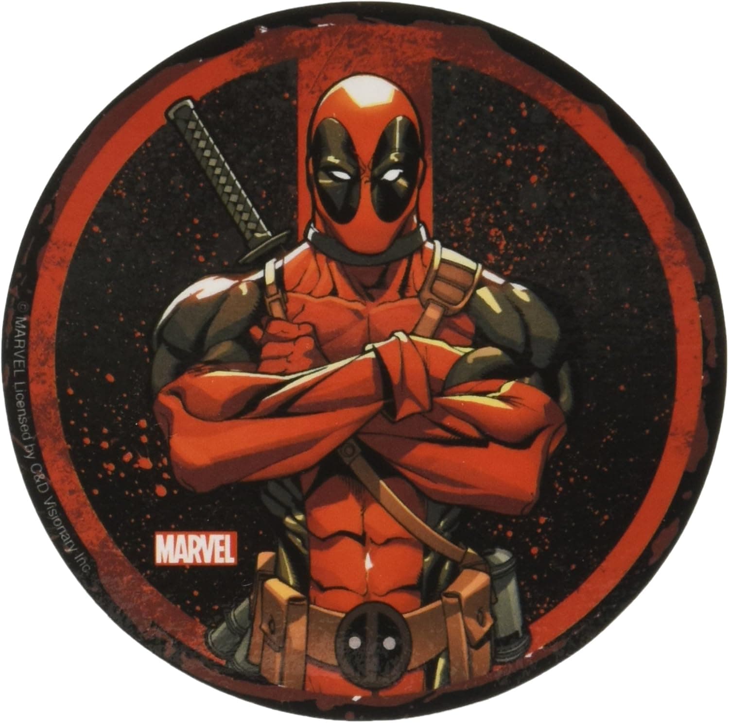 C&D Visionary Marvel Extreme Dead Pool Circle Sticker