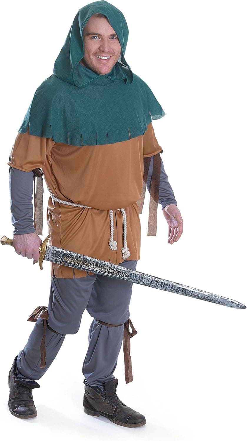Bristol Novelty AC707 Little John Costume, Mens, Medium