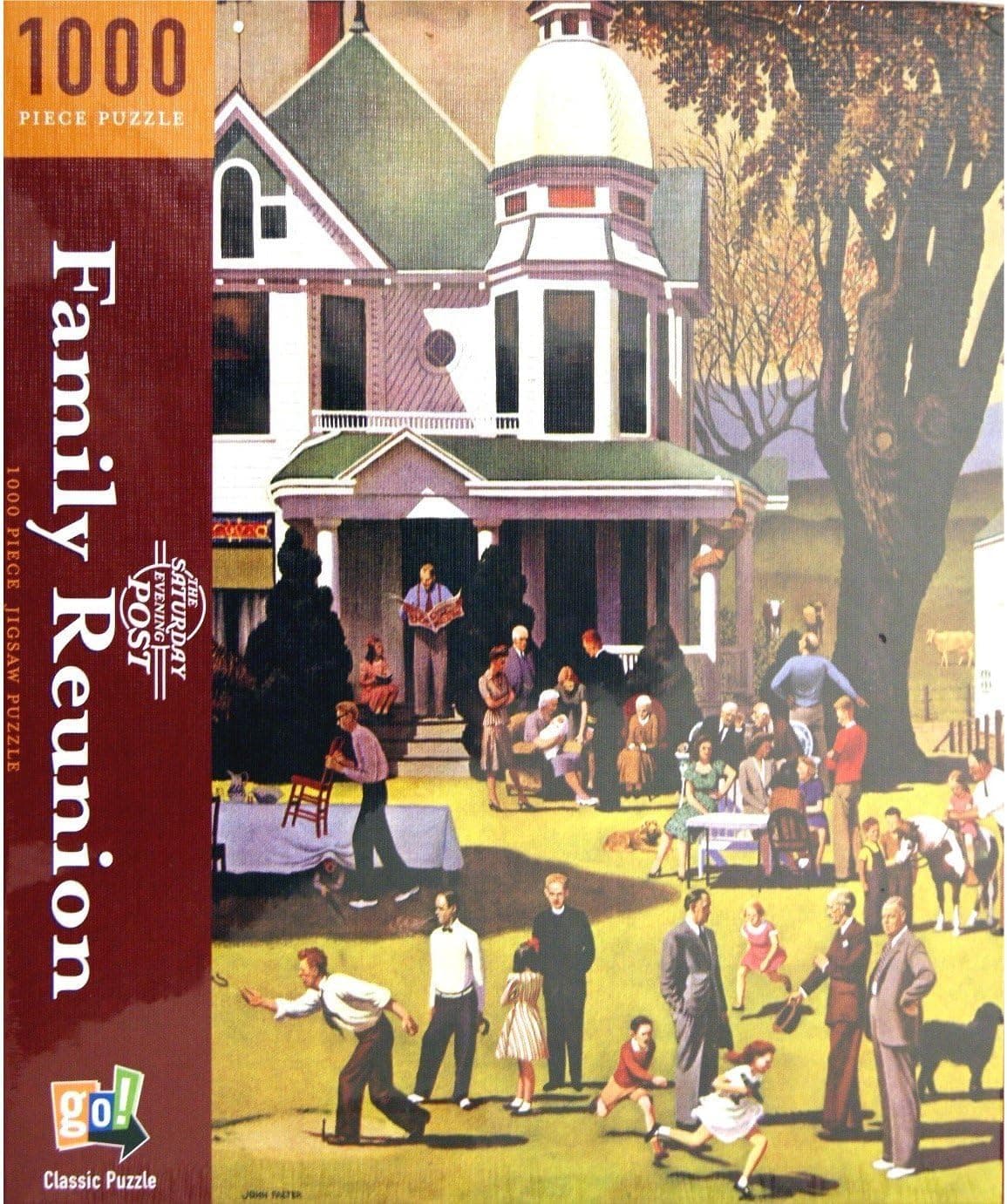 THE SATURDAY EVENING POST Family Reunion 1000 Piece Classic Jigsaw Puzzle