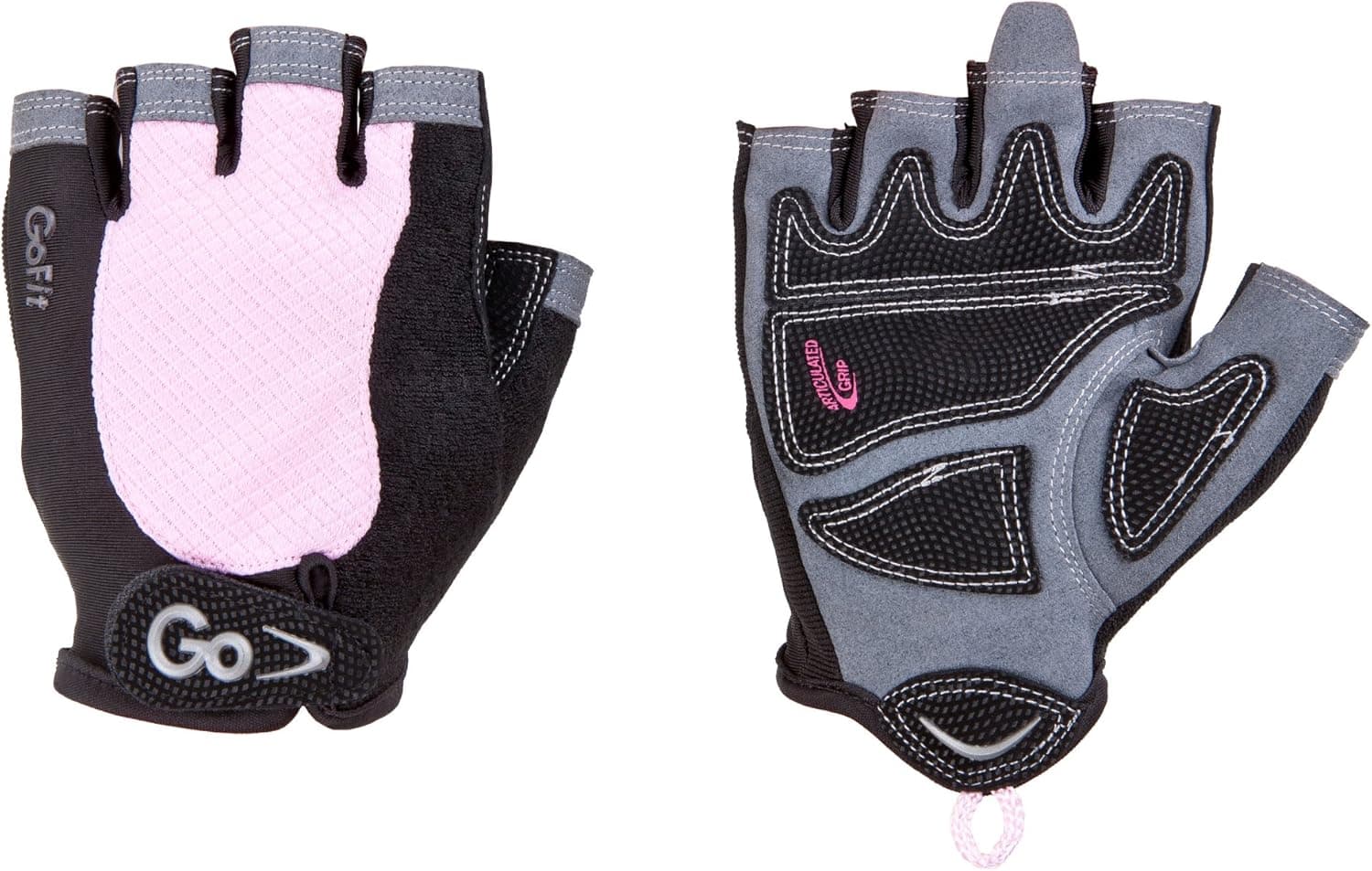 GoFit Women's Elite Articulated Grip Gel Padded Glove with Interactive 12-Week Training Cd-ROM (