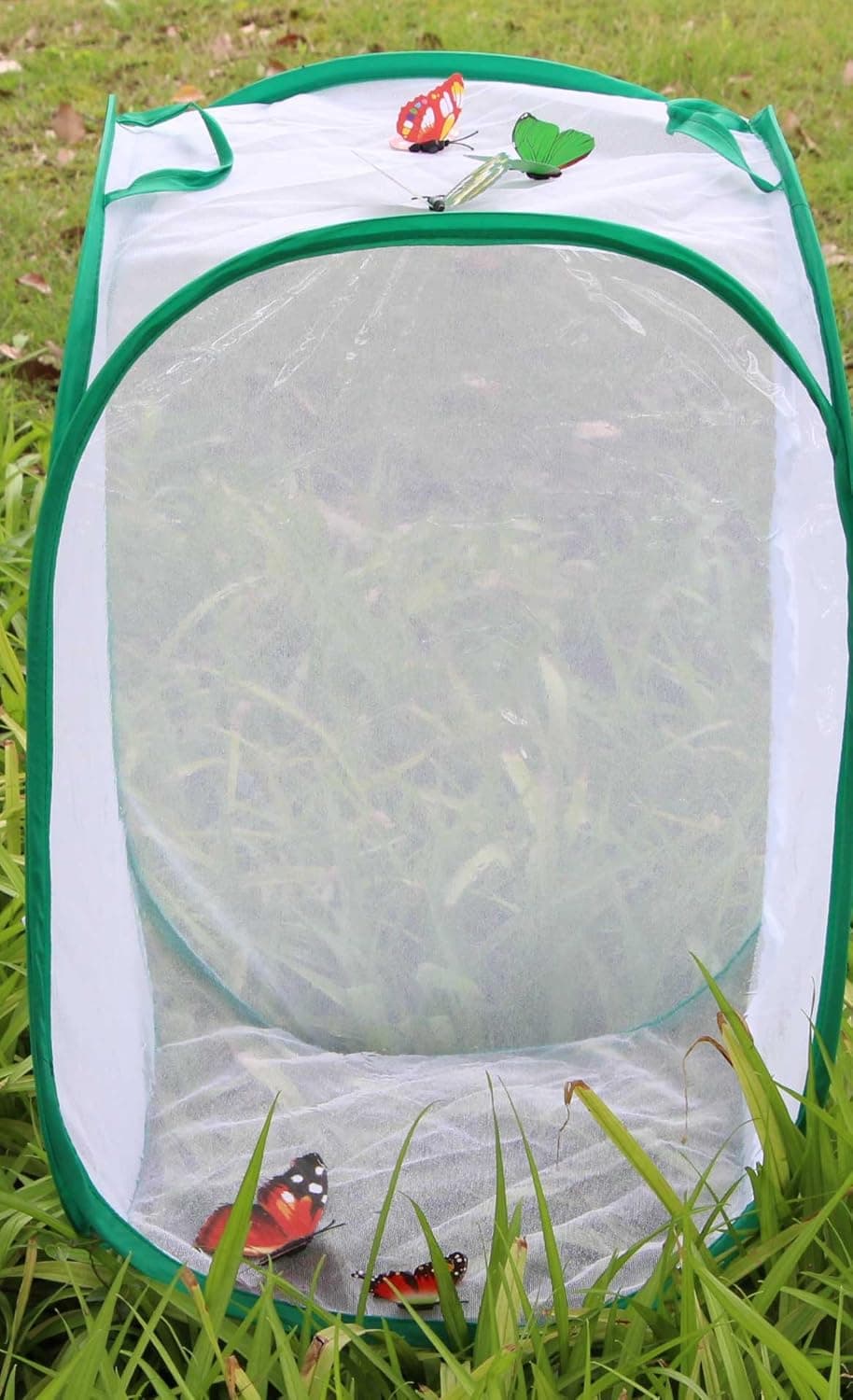 LeBeila Butterfly Habitat for Kids Butterfly Habitat Large Cage Children Backyard & Outdoor Exploration Live Butterflies Bugs Village Habitat Toy