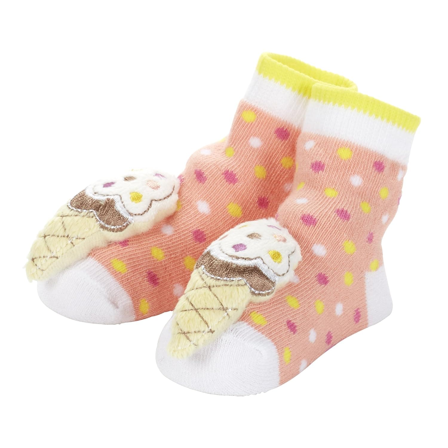 C.R. Gibson Rattle Toe Single Pair Socks, Ice Cream