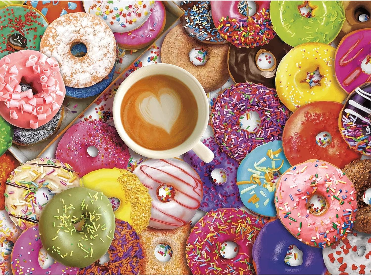 Jigsaw Puzzles 1000 Piece, for Adults,Kids, Families Puzzle Paintings Jigsaw 1000 Piece Puzzle (Donuts)