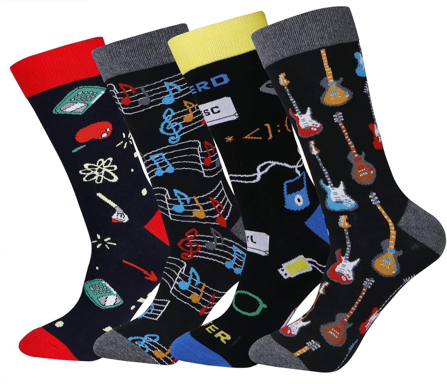 xiaomaizi Men's Funny And Cool Animal Crew Dress Scoks for Men Cozy Pack Size 10-13