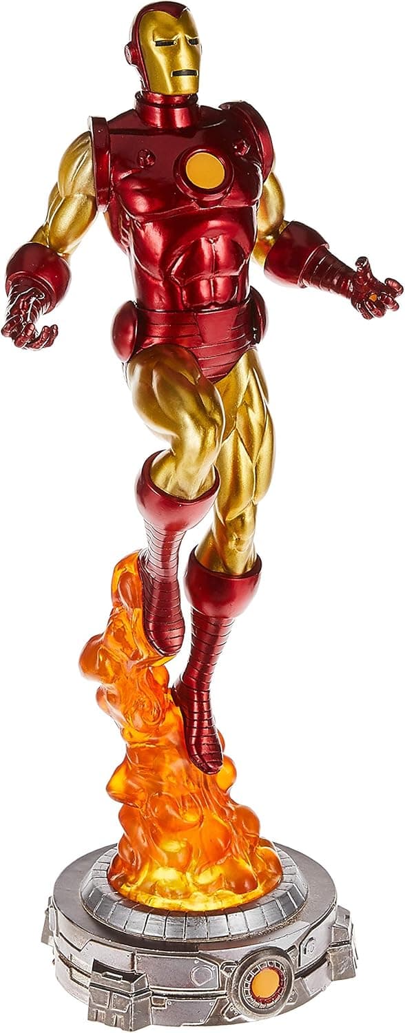 DIAMOND SELECT TOYS Marvel Gallery Classic Iron Man PVC Figure Statue, Gold