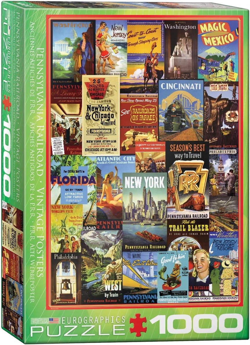 EuroGraphics Pennsylvania Railroad (1000 Piece) Puzzle, Model: 6000-0860