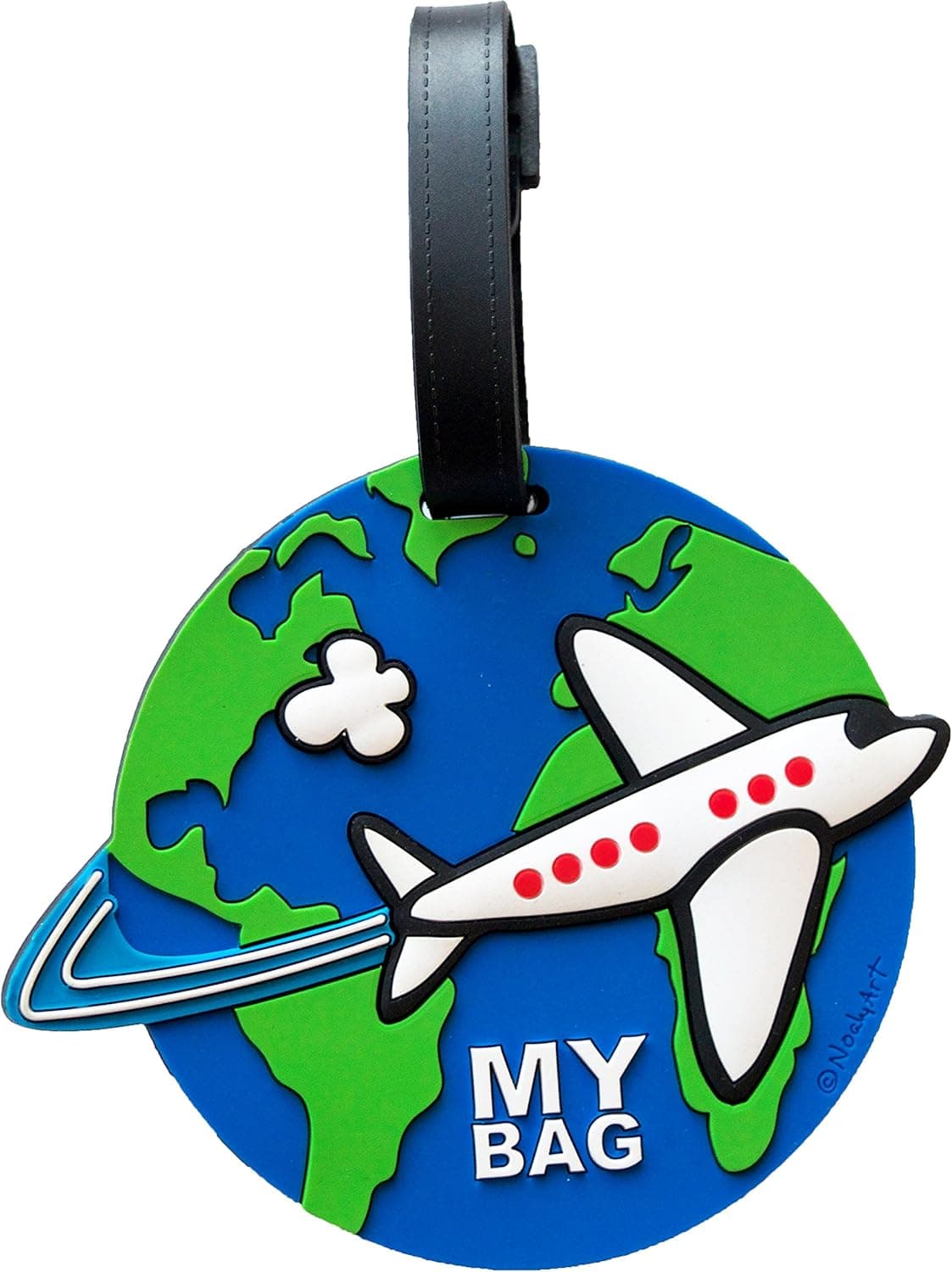 My Bag Fun Unique Luggage Tag 3-D Large Reinforced Heavy Duty Travel Bag ID