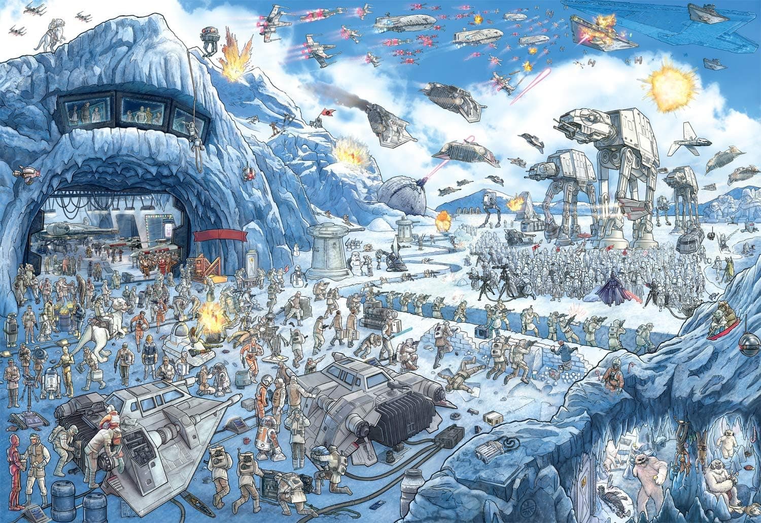 Buffalo Games - Star Wars - Search Inside: Battle of Hoth - 2000 Piece Jigsaw Puzzle