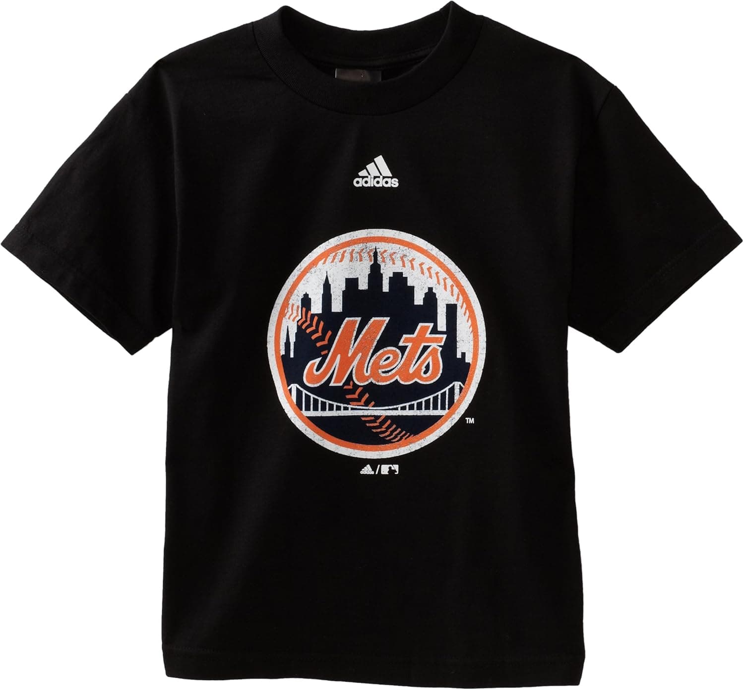 MLB Youth New York Mets Distressed Team Logo S/S Tee